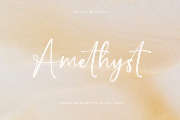 Amethyst: The Handwritten Font for Elegant Branding