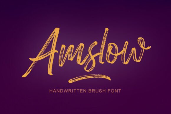 Amslow: The Hand-Brushed Script for Authentic Brand Stories