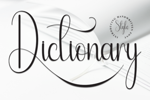Dictionary: A Handwritten Script Font with Timeless Charm