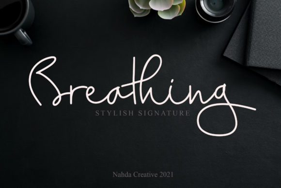 Discover the Elegance of the Breathing Script Font