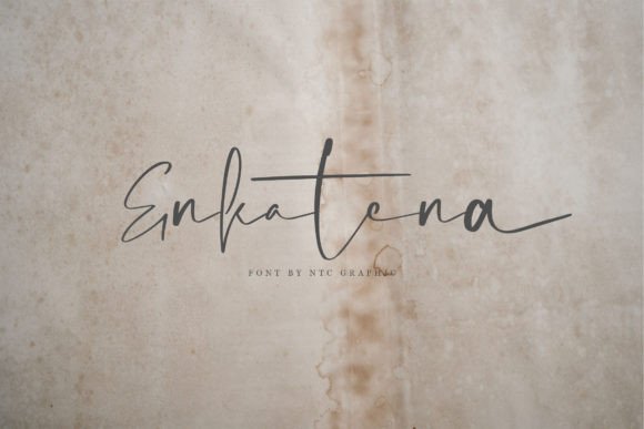Enkatena: The Signature Script Font for a Polished Brand