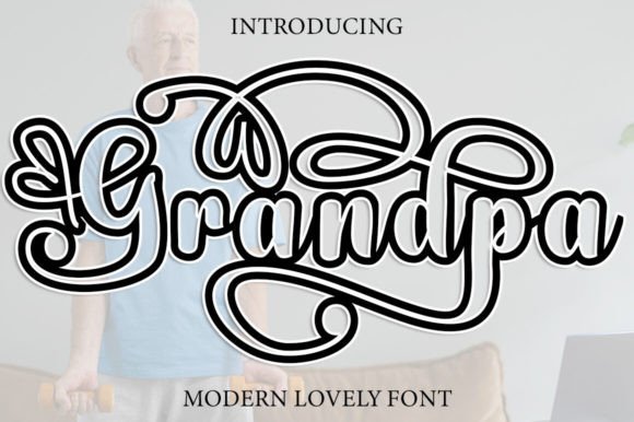 Grandpa Outline: Elevate Designs with This Script Font