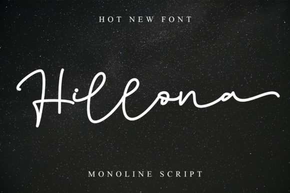 Hillona: The Monoline Script for Modern Branding