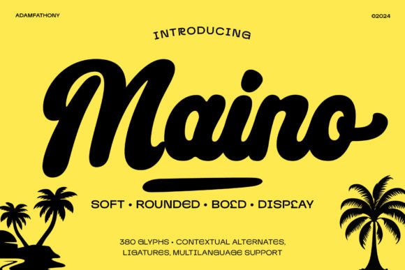 Introducing Maino: Where Script Elegance Meets Playful Charm