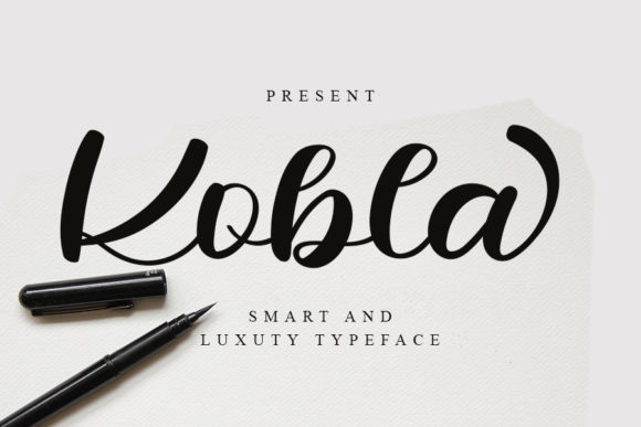 Kobla: A Cursive Script Font for Elegant Branding