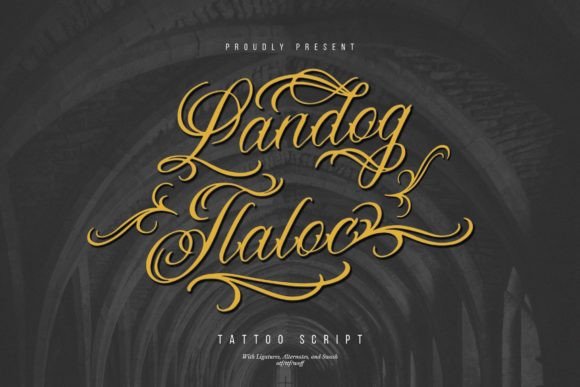 Landog Tlaloc: A Bold Tattoo Script for Modern Projects