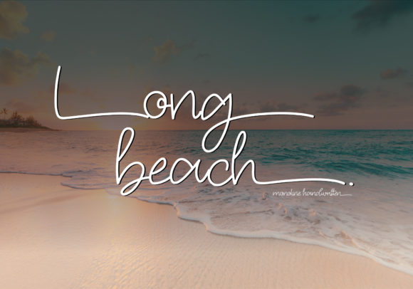Long Beach: A Script Font for Modern Branding and Invitations