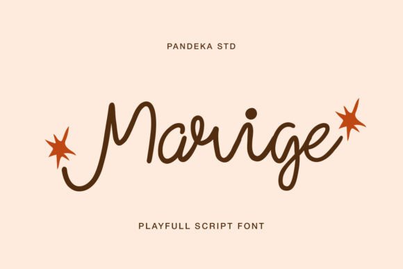 Marige: A Handwritten Font with Whimsical Charm