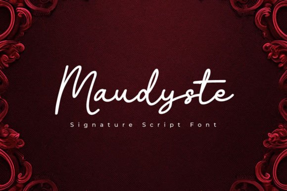 Maudyste: The Signature Script Font for Elegant Branding
