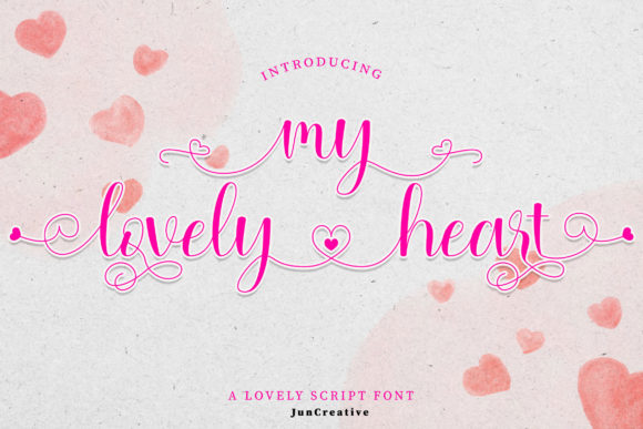 My Lovely Heart: A Script Font for Elegant Branding