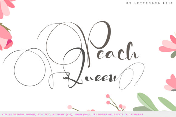 Peach Queen: A Script Font with Vibrant Energy
