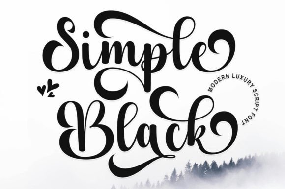 Simple Black: Bridging Classic Calligraphy and Modern Elegance