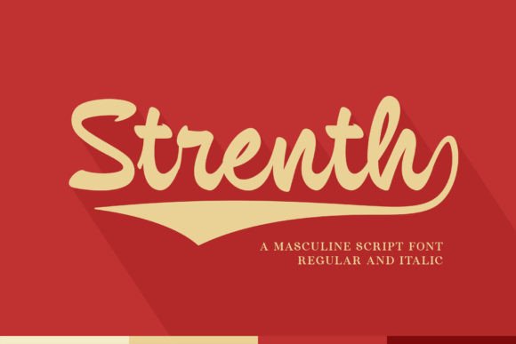 Strenth: The Bold Script Font for Impactful Design
